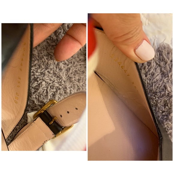 100% authentic $940 GUCCI leather mules Size 5.5 - Picture 6 of 14